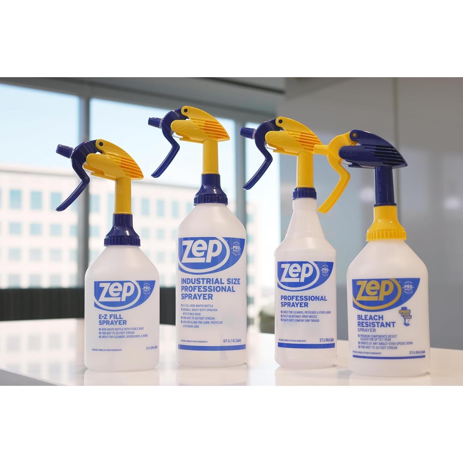 Botella Pulverizadora Zep Profesional 32 oz Resistente al Blanqueador