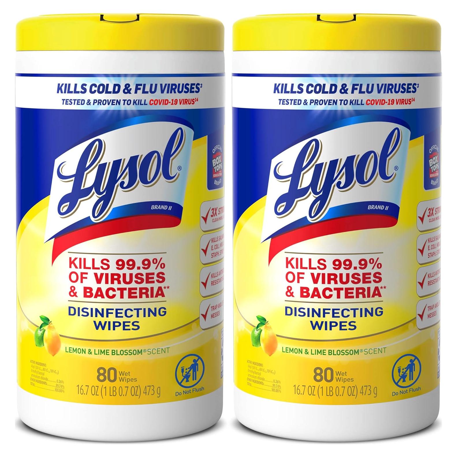 Toallitas Desinfectantes Lysol Multi-Superficie 80 Unidades