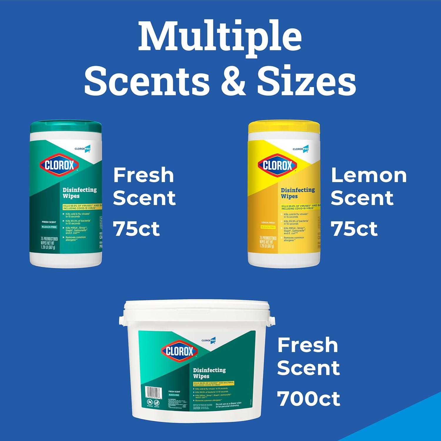 Toallitas Desinfectantes CloroxPro 700 Unidades Aroma Fresco