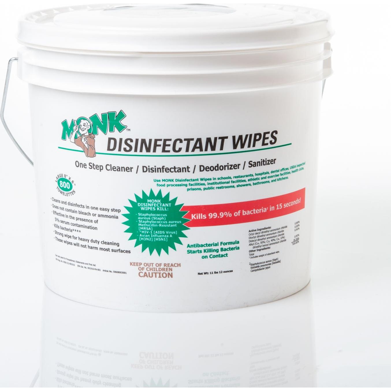 Toallitas Desinfectantes MONK Dreumex 1600 Unidades 9.98 kg