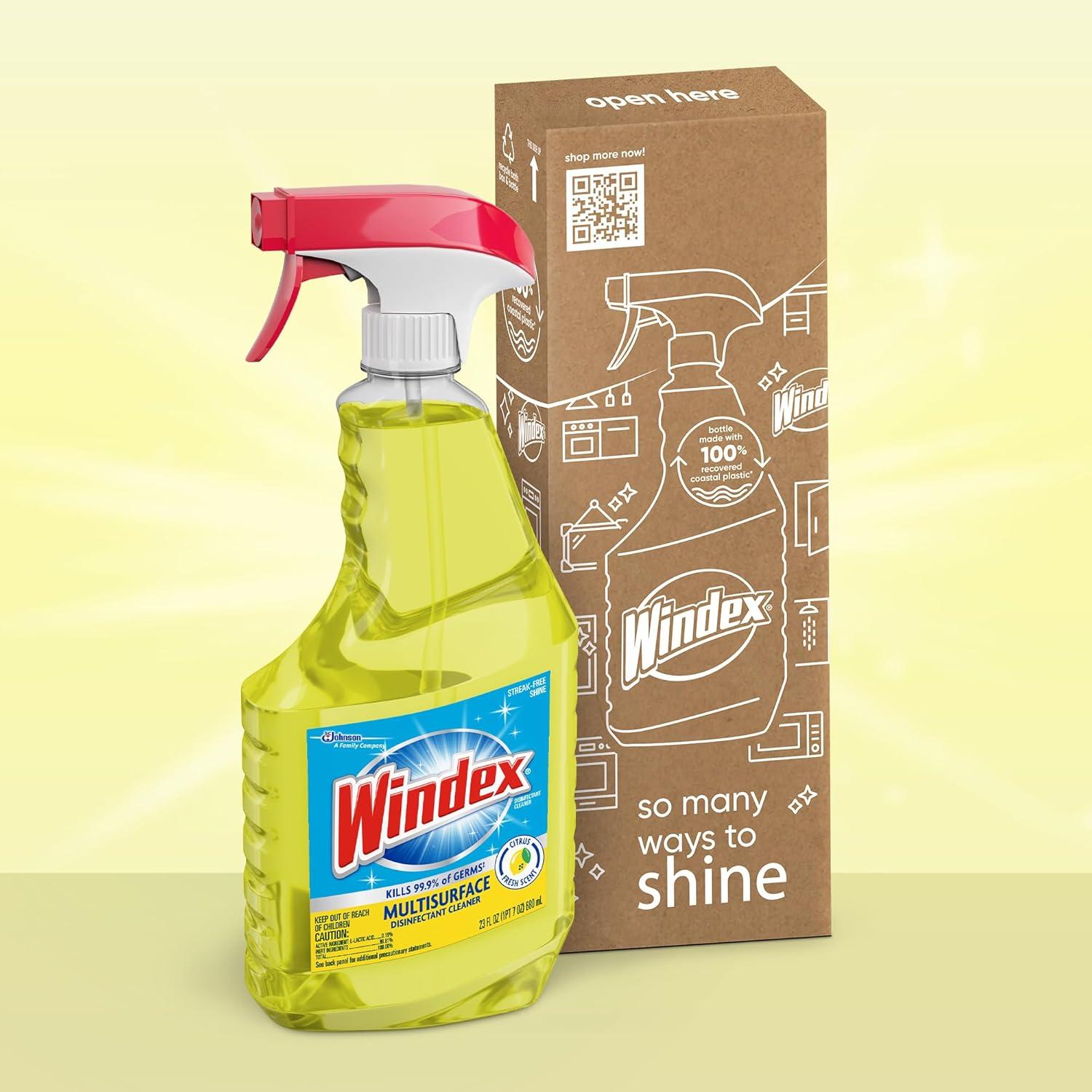Spray Desinfectante Multisuperficie Windex Cítrico 680 ml