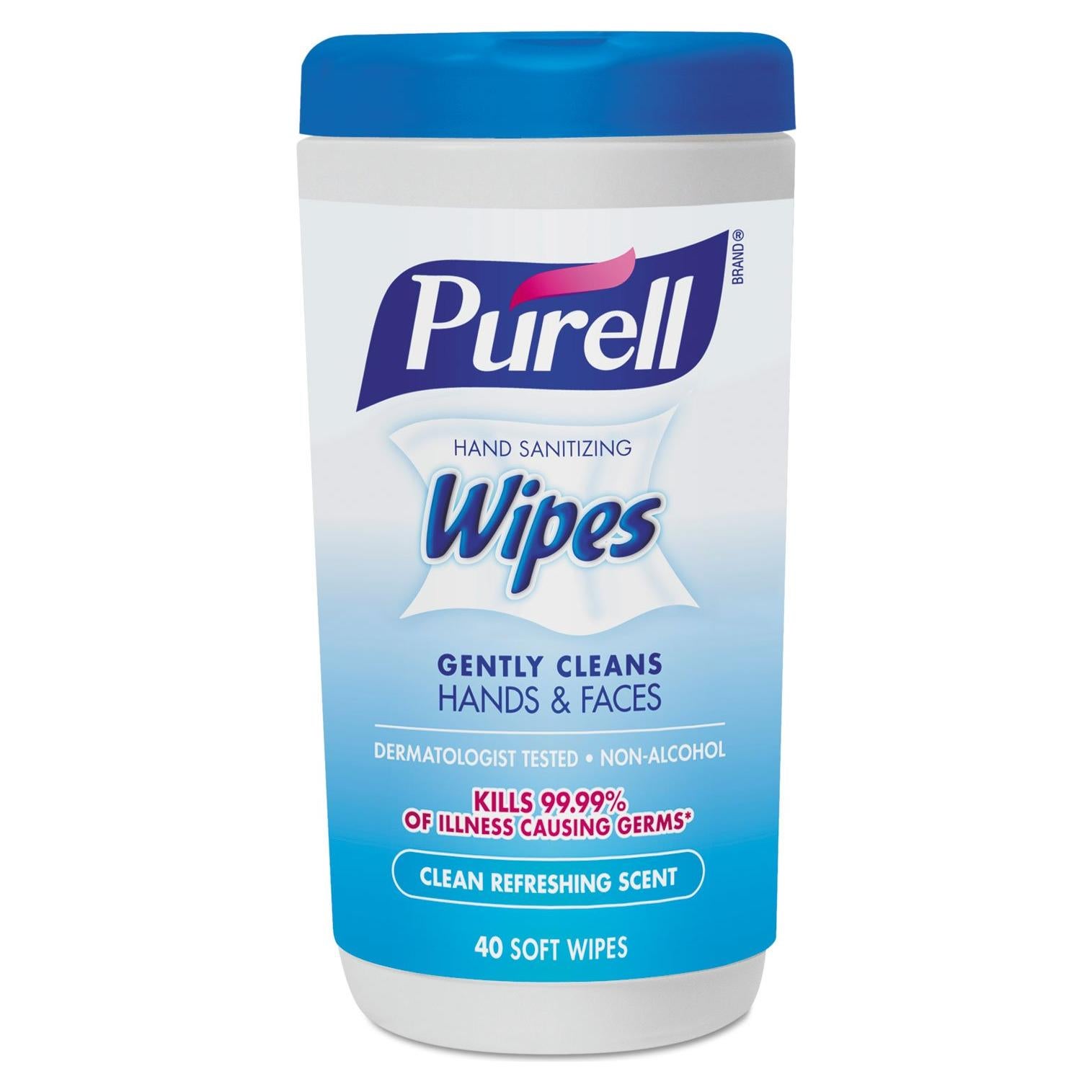 Toallitas Desinfectantes Purell, 40 Toallitas x 6 Envases