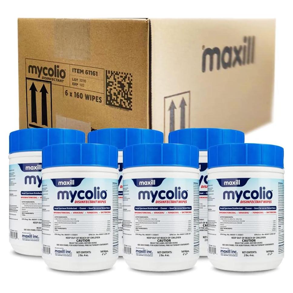 Toallitas Desinfectantes Mycolio - 960 Unidades - 15.24x17.78 cm