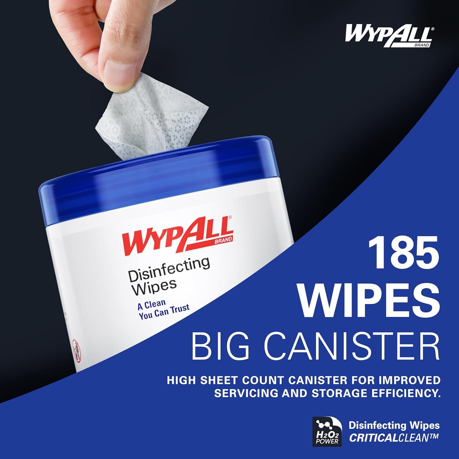 Toallitas Desinfectantes WypAll 54481 - 555 Hojas, Peróxido de Hidrógeno