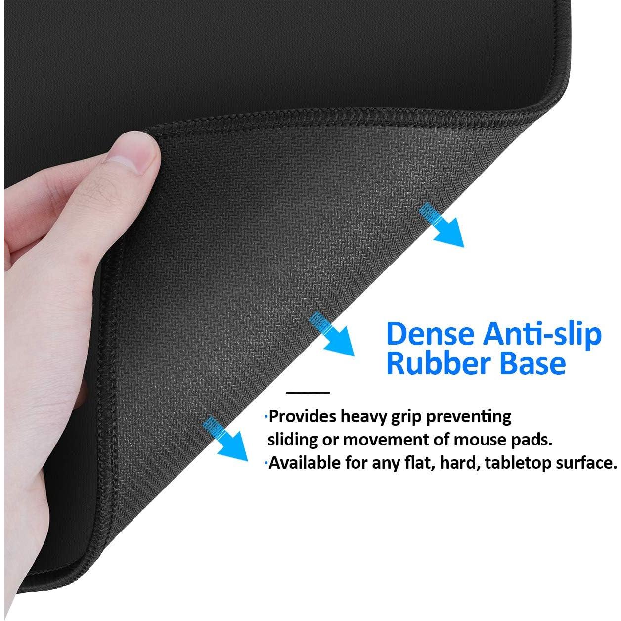 Alfombrilla de Ratón JIKIOU Antideslizante 25.9x21.1 cm Negra