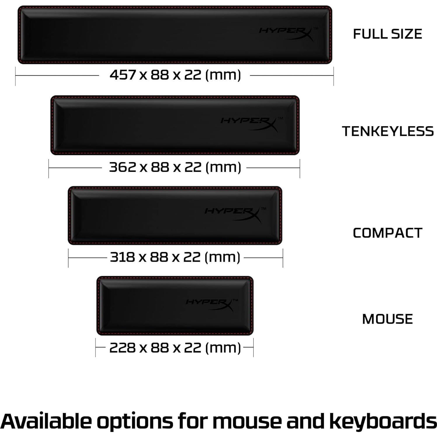 Reposa Muñecas HyperX Tenkeyless Ergonómico Antideslizante