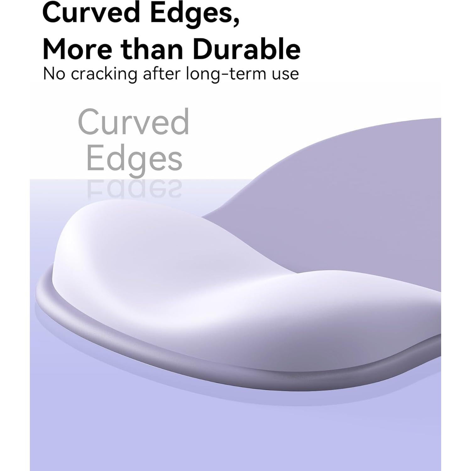 Almohadilla para Mouse Ergonómica eulps con Reposamuñecas Gel Púrpura