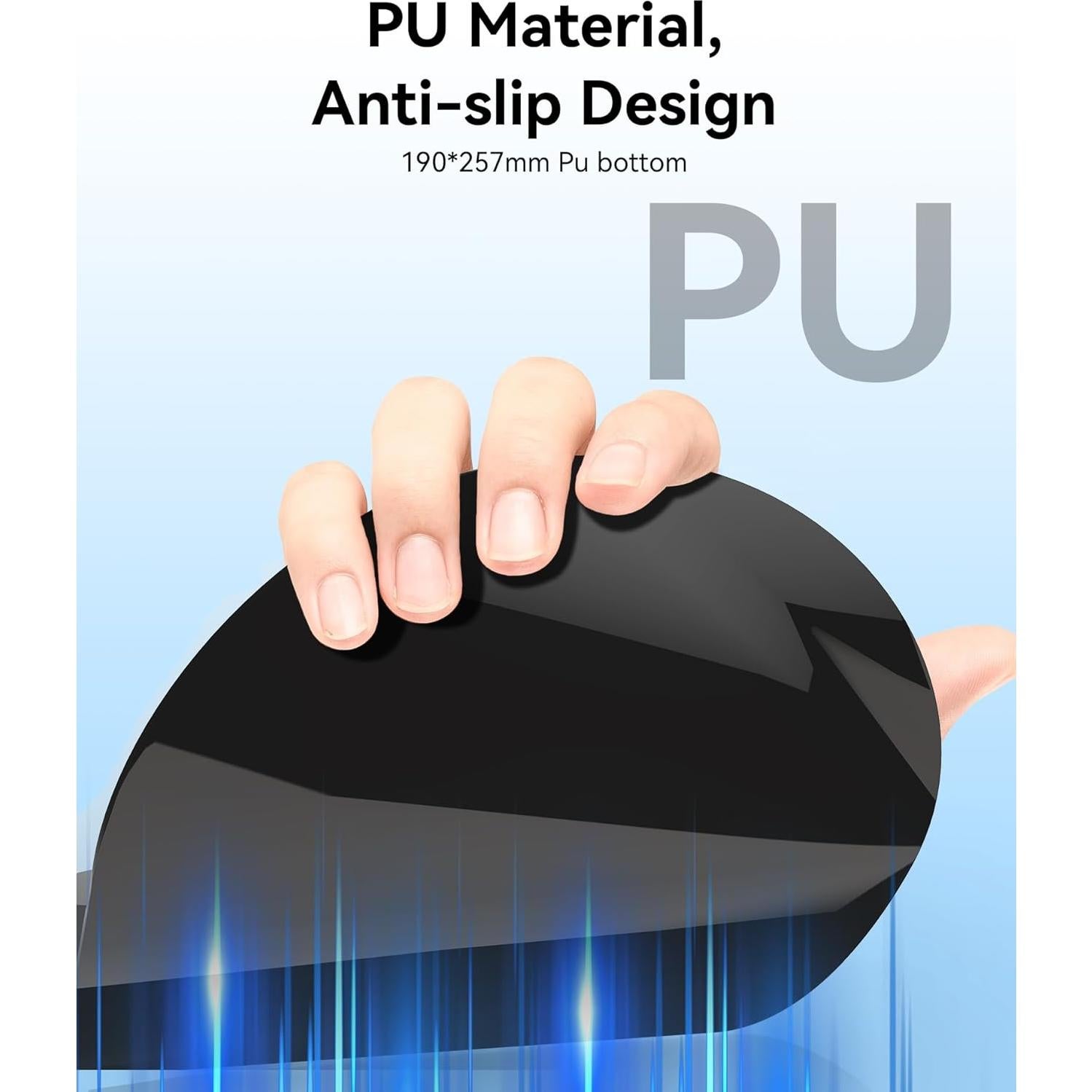 Almohadilla para Mouse Ergonómica eulps con Reposamuñecas Gel Púrpura