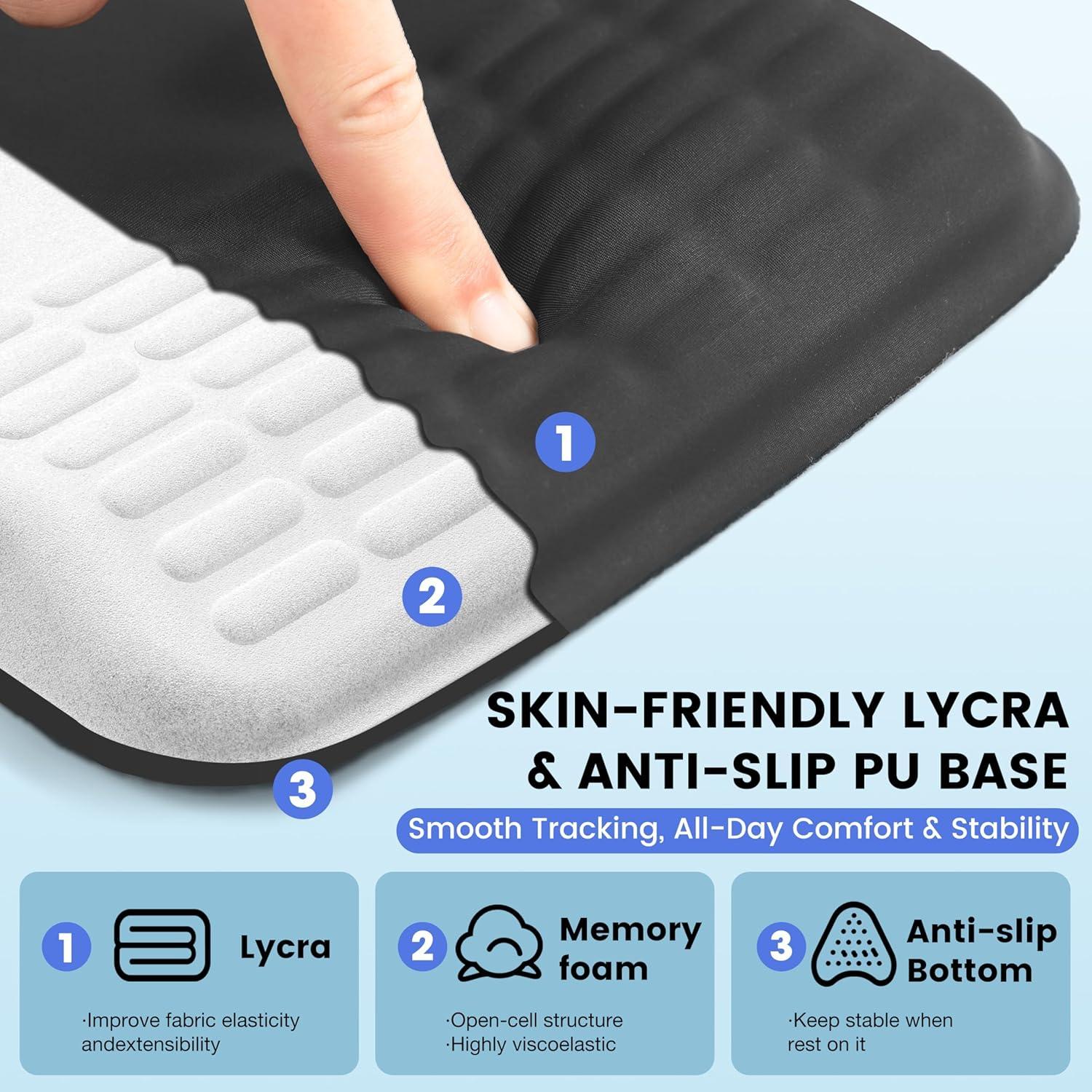 Almohadilla Ergonómica para Ratón MEKASS con Soporte Muñeca