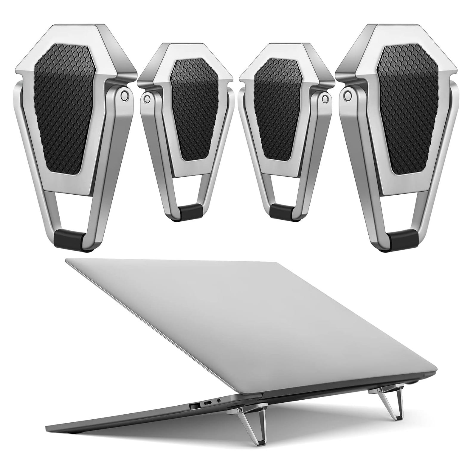 Soporte de Teclado Plegable Konohan de Aluminio 4 Piezas Plata