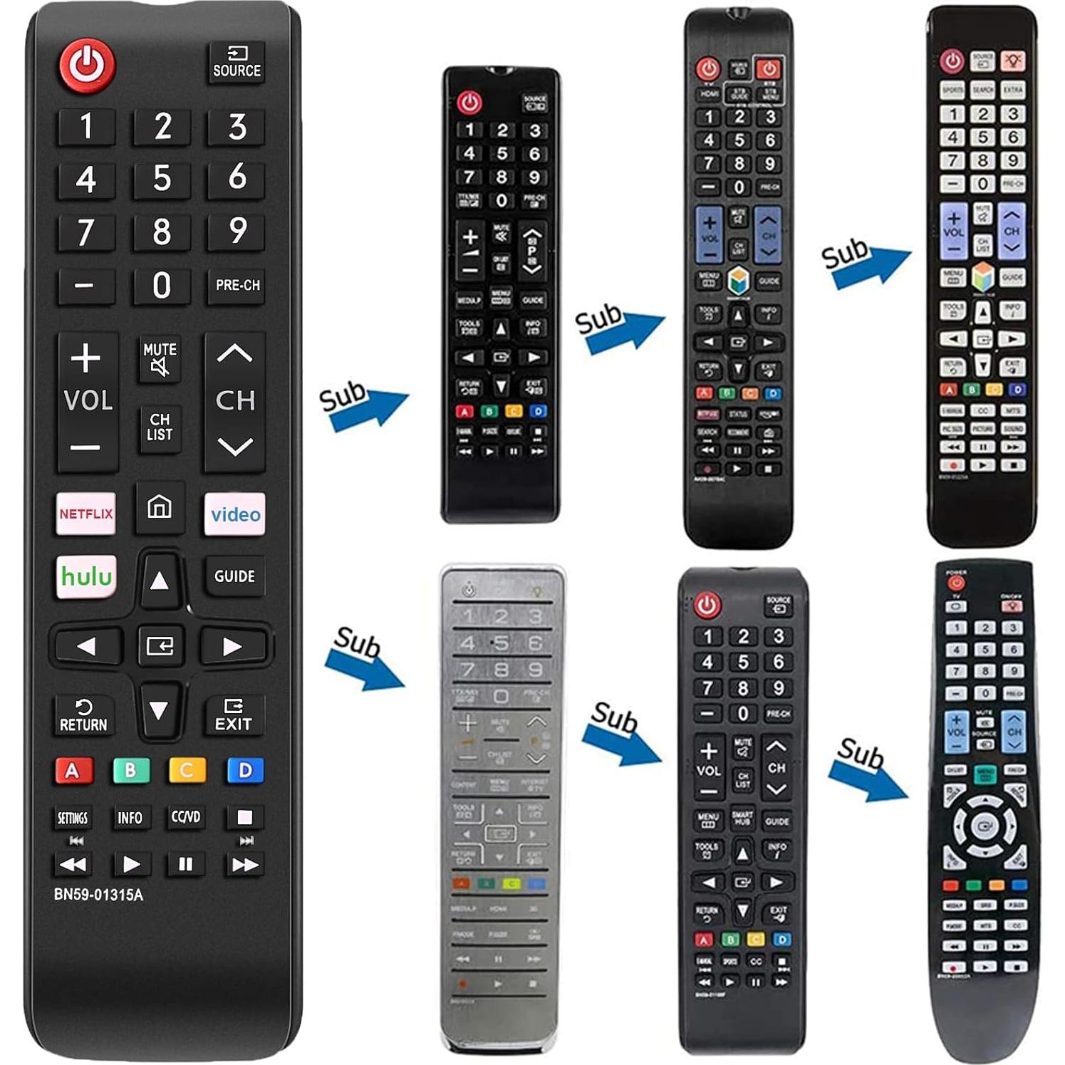 Control Remoto Universal Samsung para TVs LCD LED 3D Smart