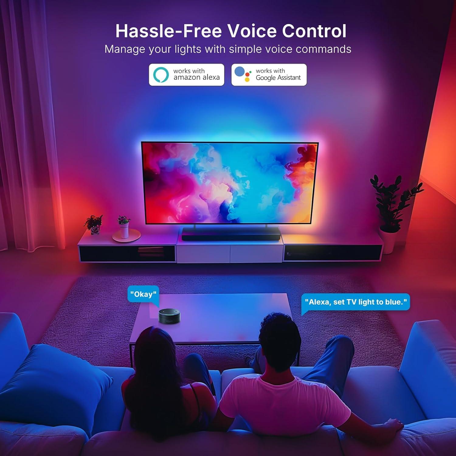 Iluminación LED para TV de 55-65" de deerdance con HDMI 4K