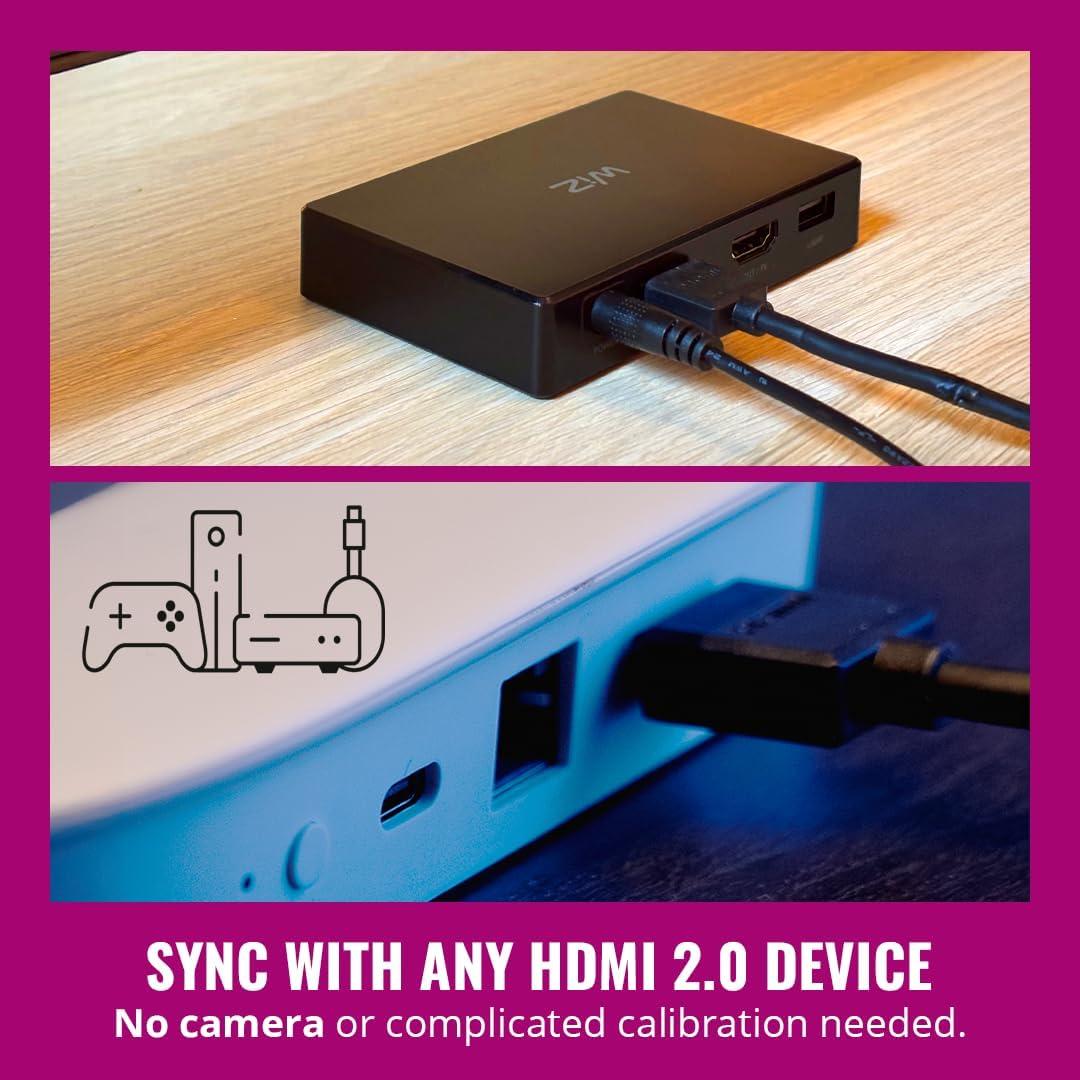 WiZ HDMI Sync Box - Luz de fondo para TV 55-65" 4K 60Hz