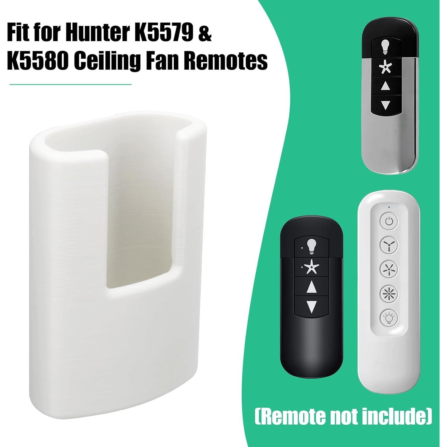 Soporte de Pared para Control Remoto Ventilador Hunter K5579 K5580 - Paquete de 2