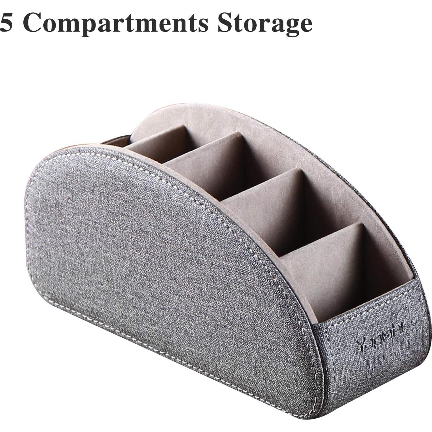 Soporte para Control Remoto YAPISHI 5 Compartimentos Gris