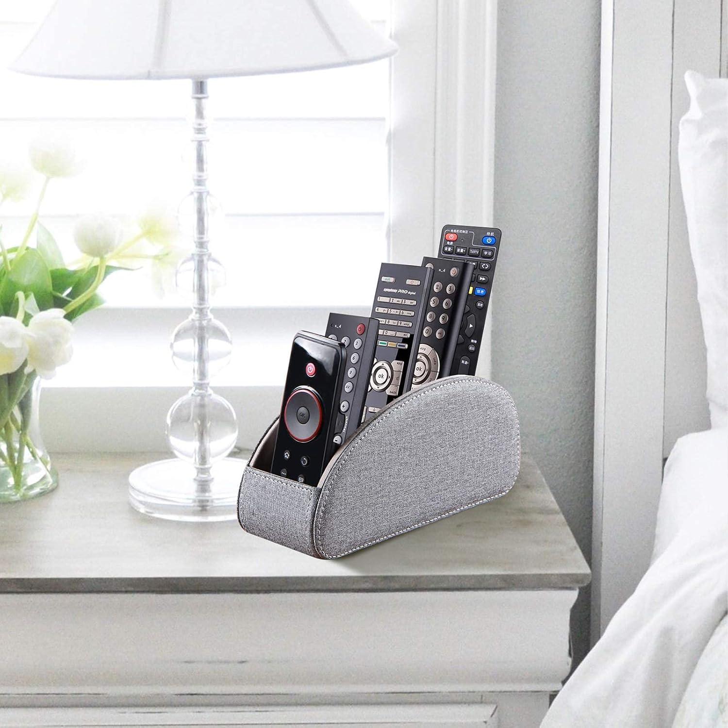 Soporte para Control Remoto YAPISHI 5 Compartimentos Gris