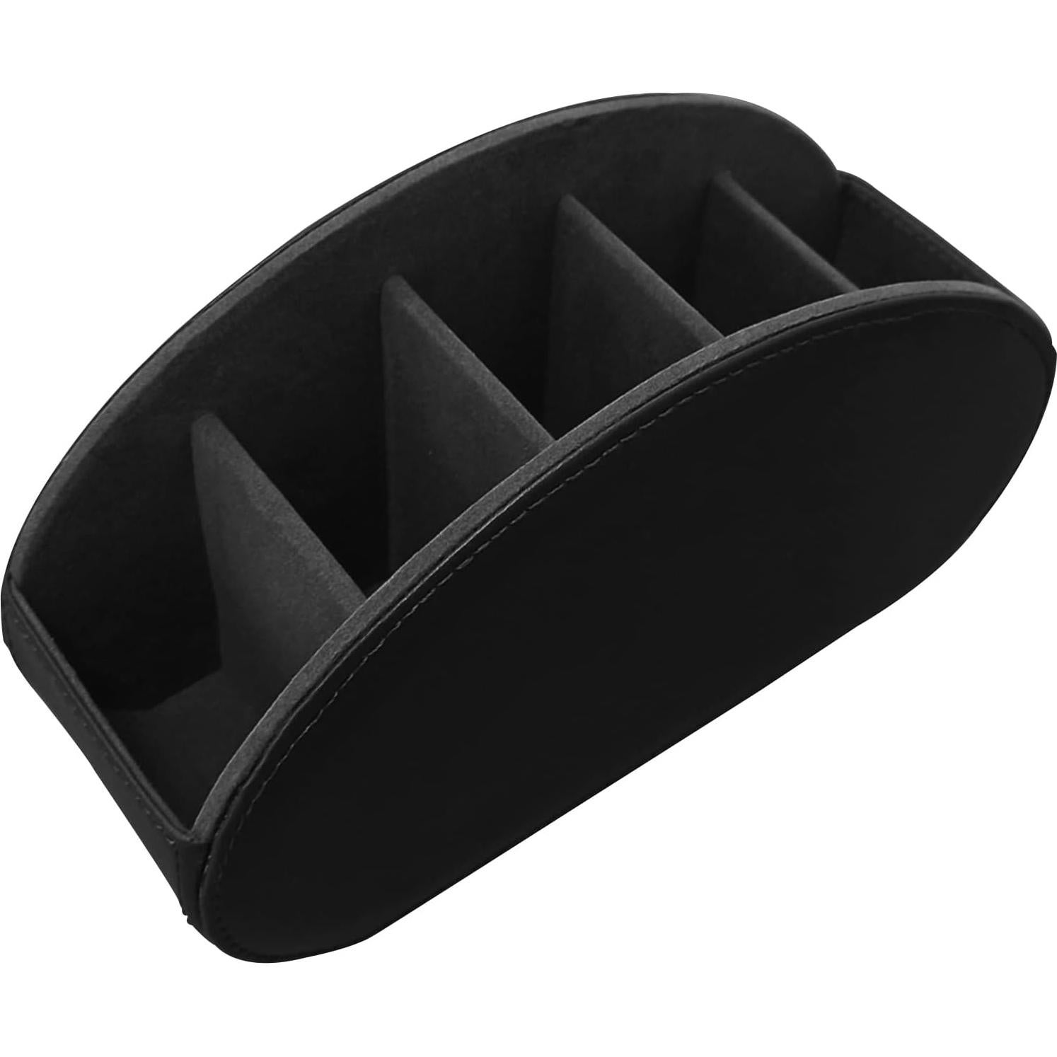Soporte Organizador de Control Remoto RHCSZ Negro 5 Compartimentos