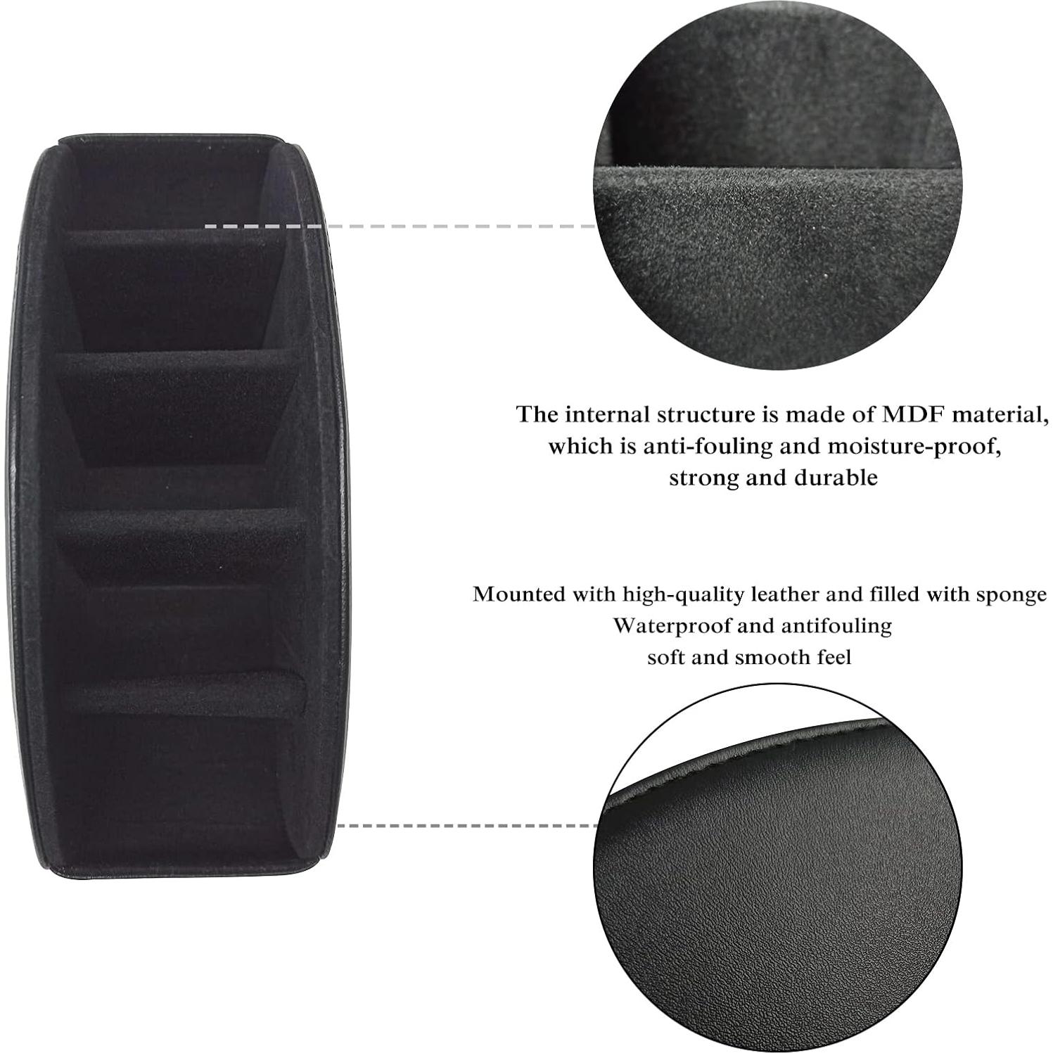 Soporte Organizador de Control Remoto RHCSZ Negro 5 Compartimentos