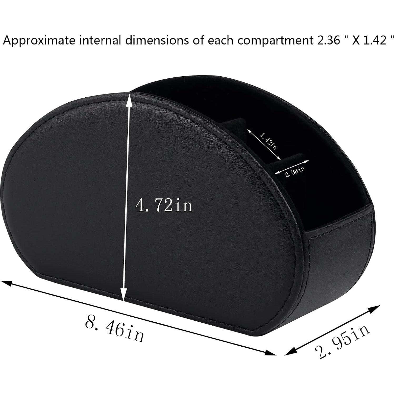 Soporte Organizador de Control Remoto RHCSZ Negro 5 Compartimentos