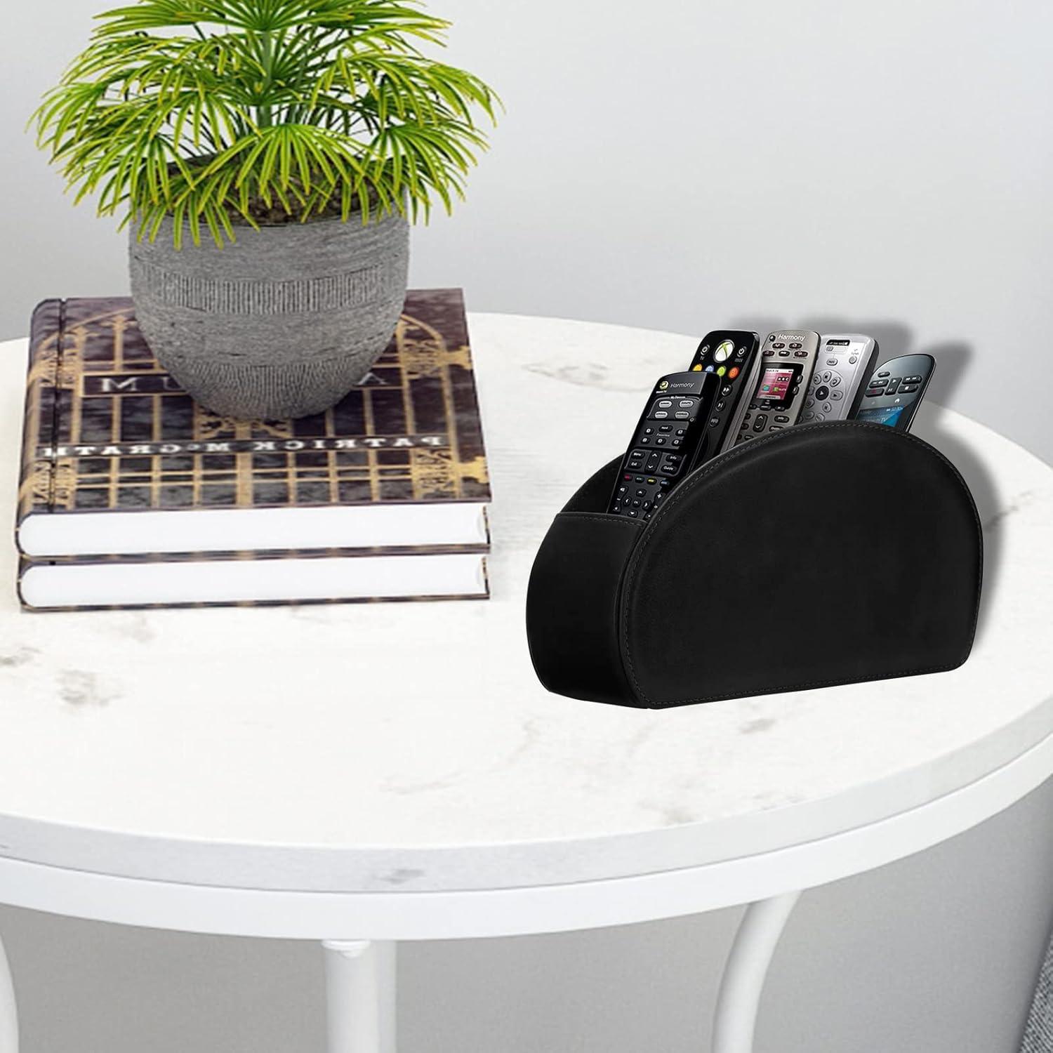 Soporte Organizador de Control Remoto RHCSZ Negro 5 Compartimentos