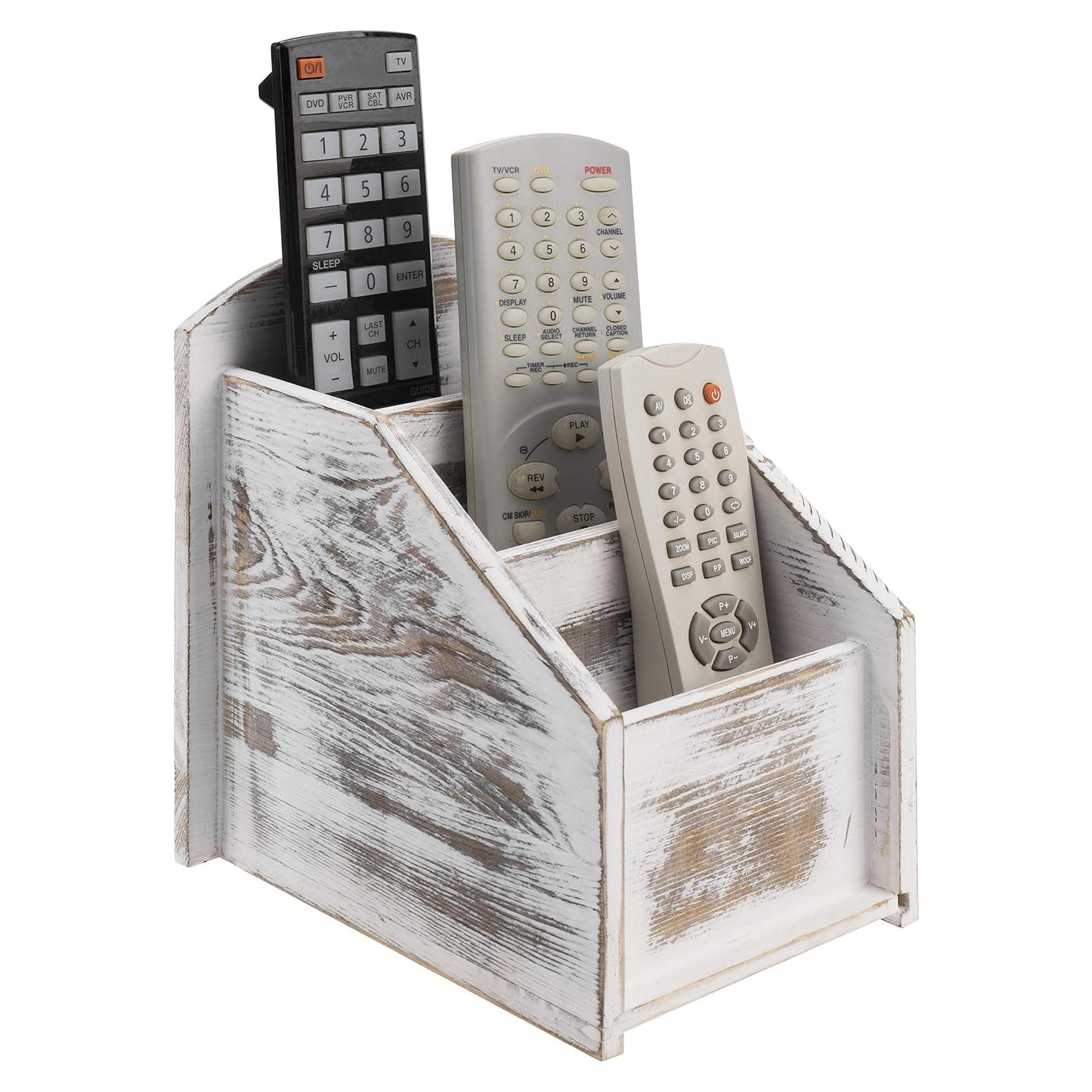 Soporte Organizador de Control Remoto MyGift 3 Compartimentos