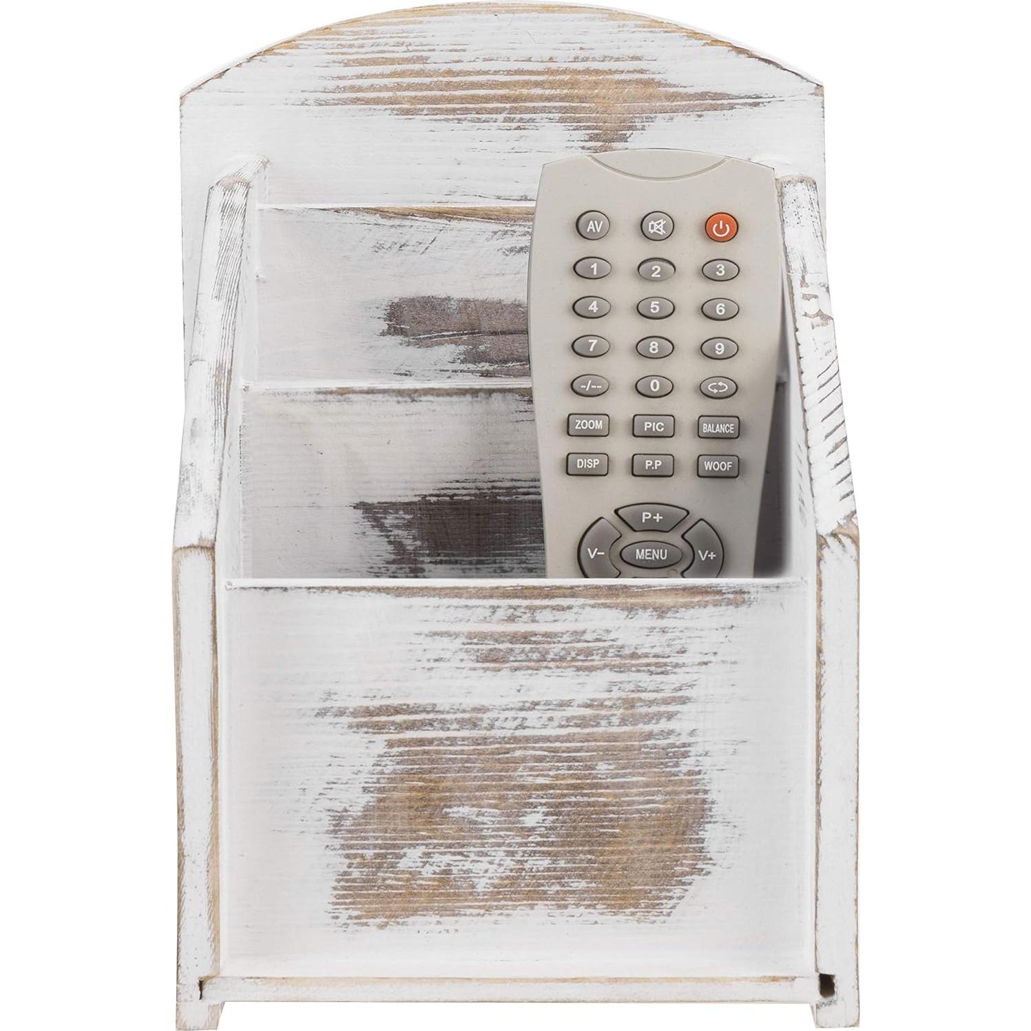 Soporte Organizador de Control Remoto MyGift 3 Compartimentos