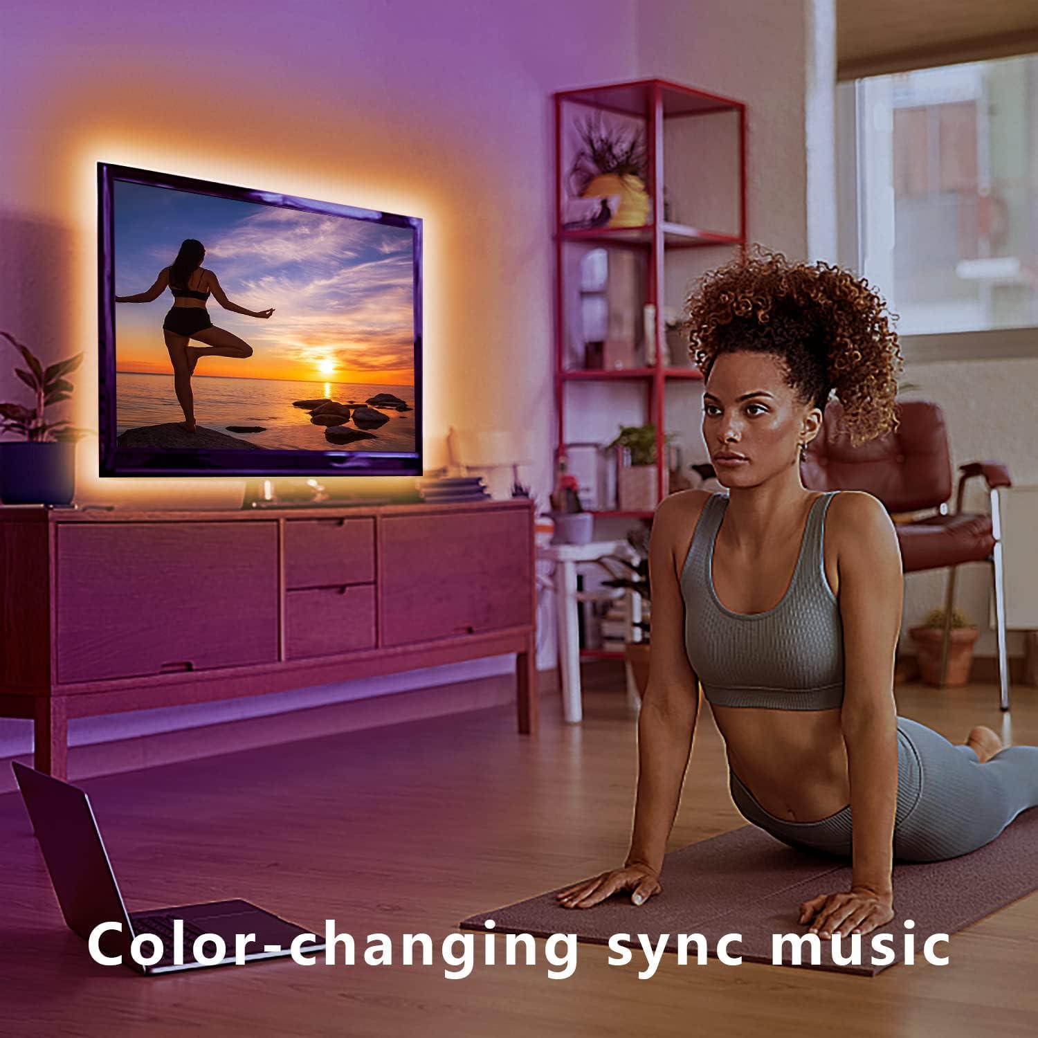 Tira LED RGB 3.81m dalattin para TV 101.6-139.7 cm USB