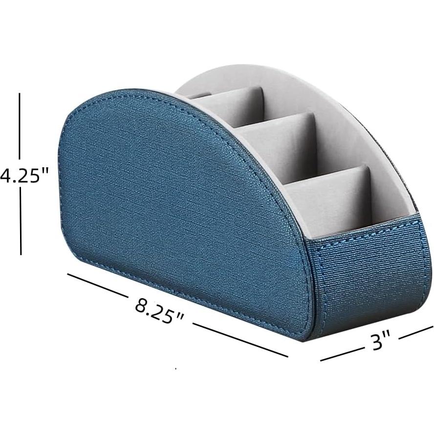 Soporte Organizador de Control Remoto Laikesj Azul 5 Compartimentos