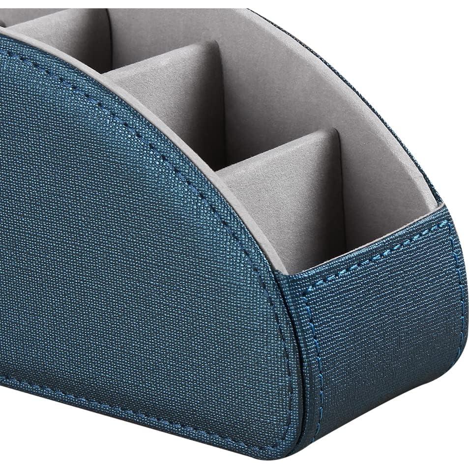 Soporte Organizador de Control Remoto Laikesj Azul 5 Compartimentos