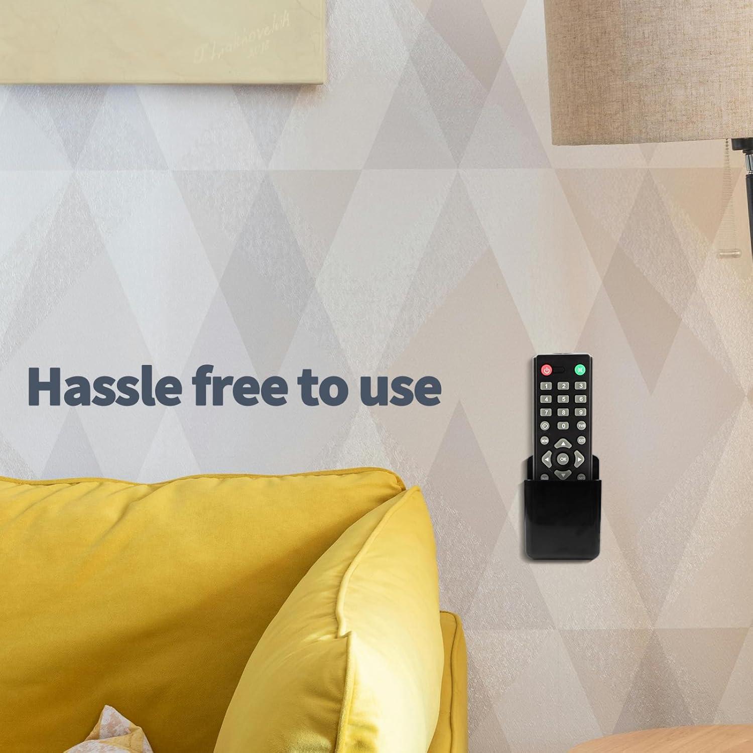 Soportes de Control Remoto Montados en Pared Aecsze 2 Pcs Negro