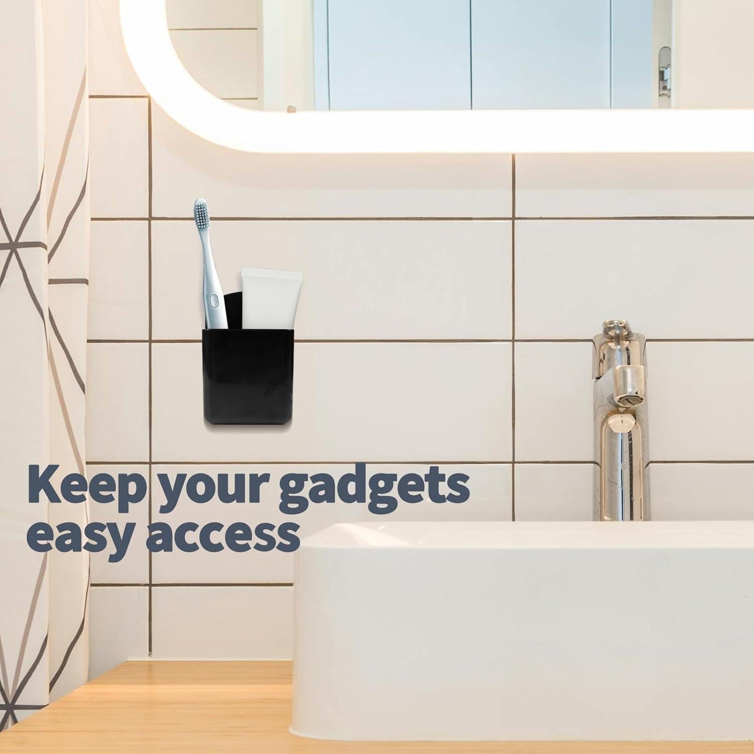 Soportes de Control Remoto Montados en Pared Aecsze 2 Pcs Negro