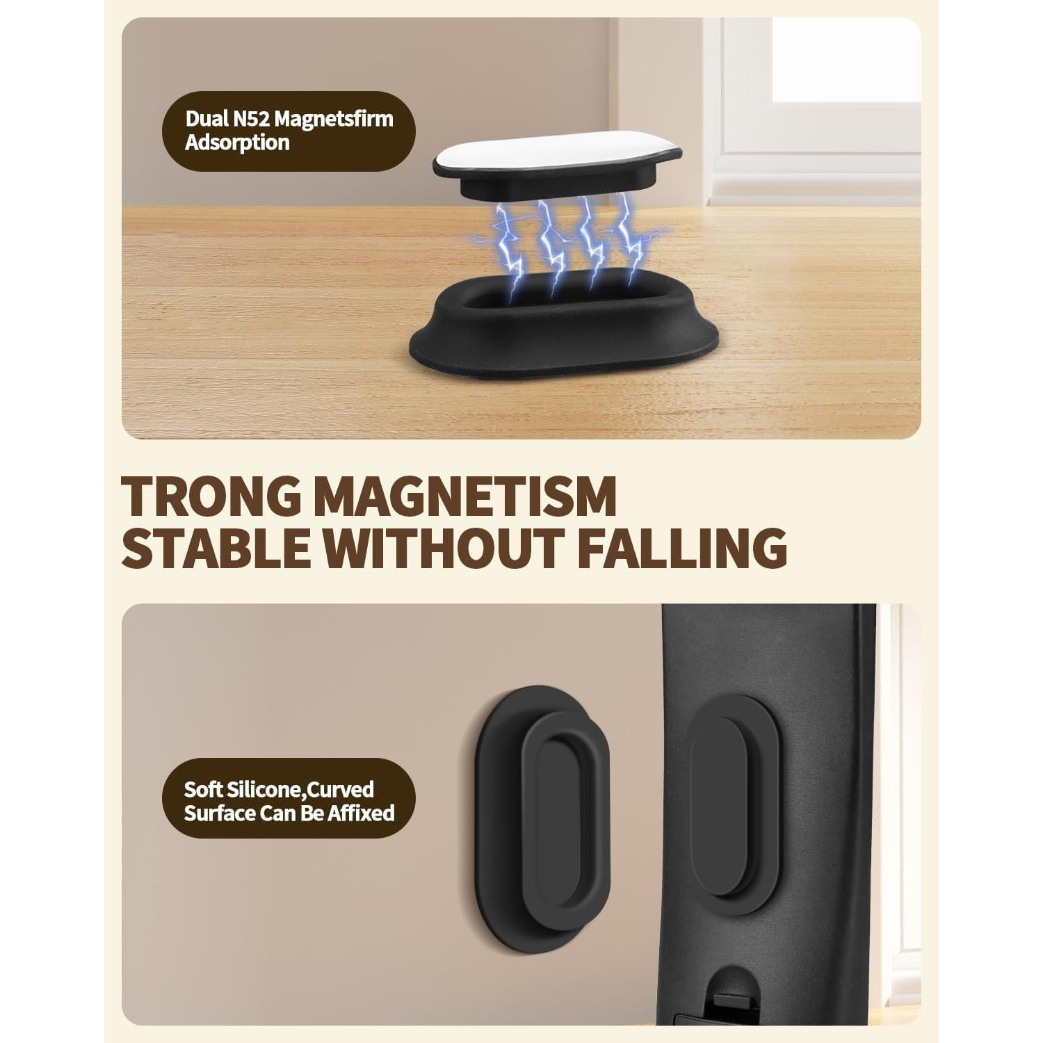 Soporte Magnético para Control Remoto 6 Paquetes Amazyc Negro