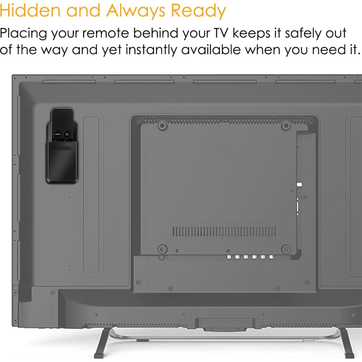 Soporte para Control Remoto Fintie Negro para Apple TV 4K y Roku