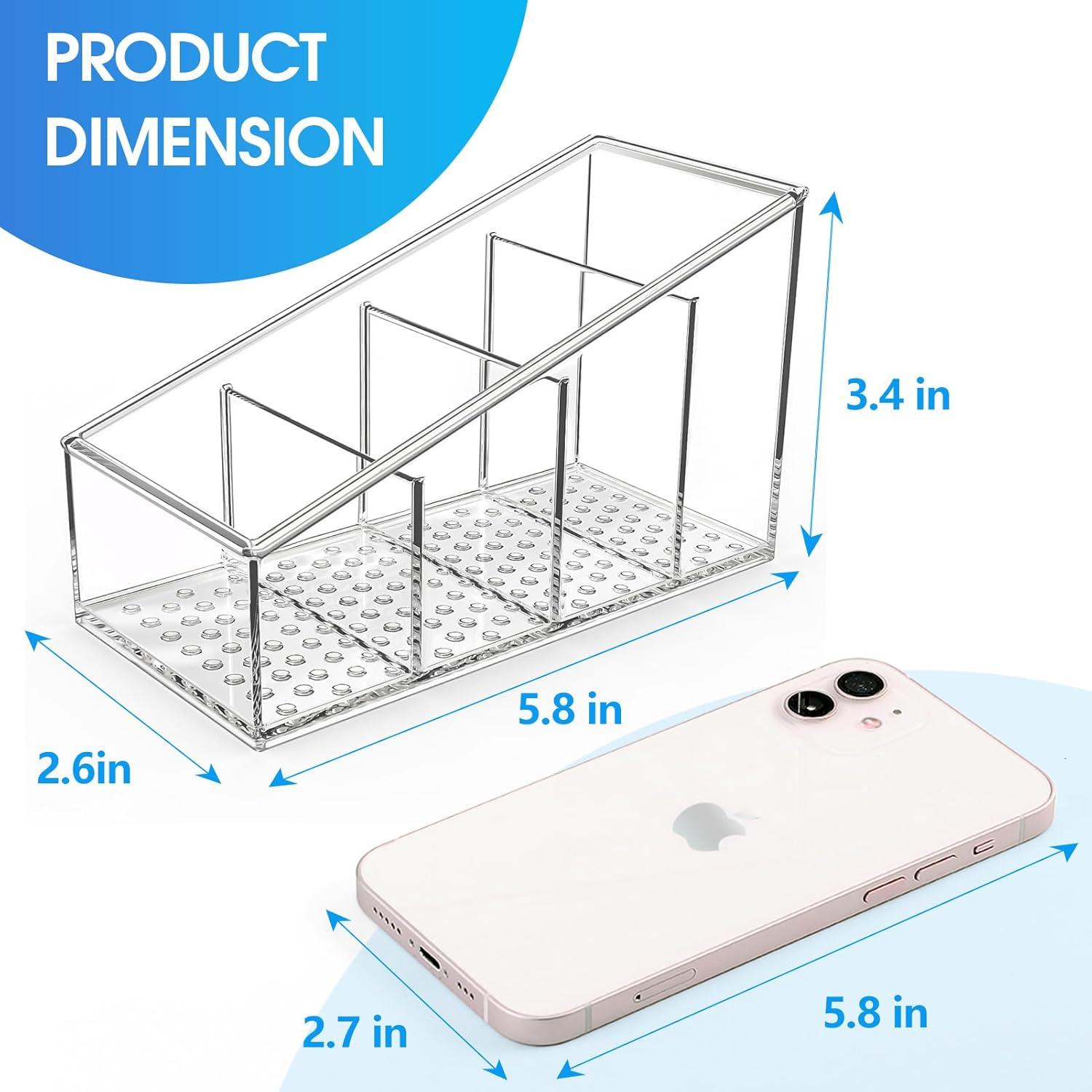 Soporte Organizador para Control Remoto MaxGear Transparente 2 Piezas