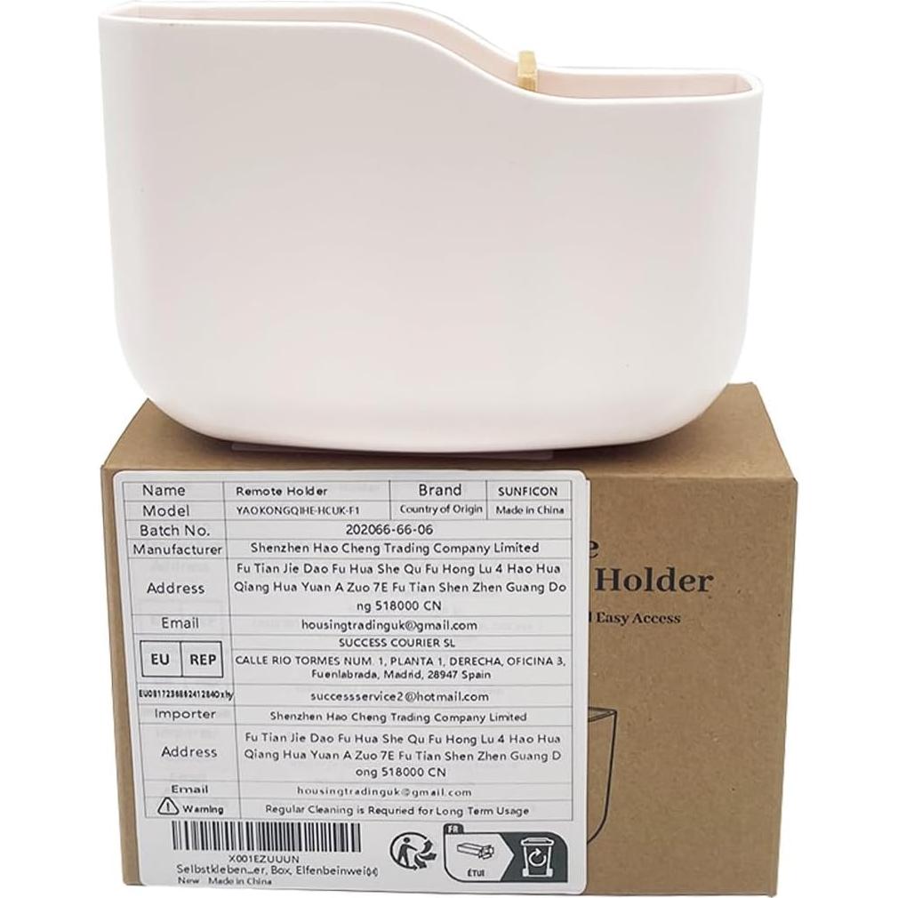 Soporte Adhesivo para Control Remoto SUNFICON Blanco 14x5x9cm