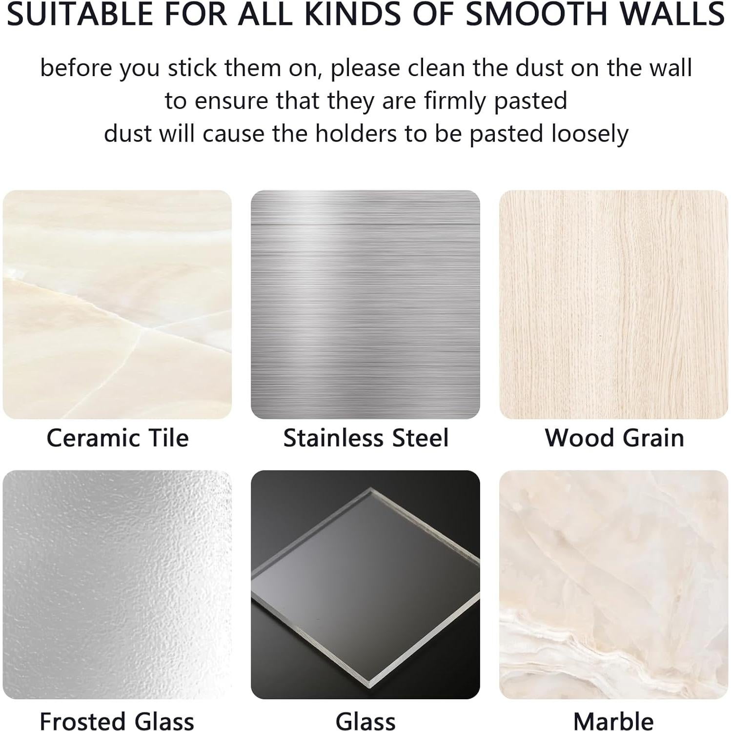 Soporte de Control Remoto SIBRANT 2 Pcs Autoadhesivo Negro