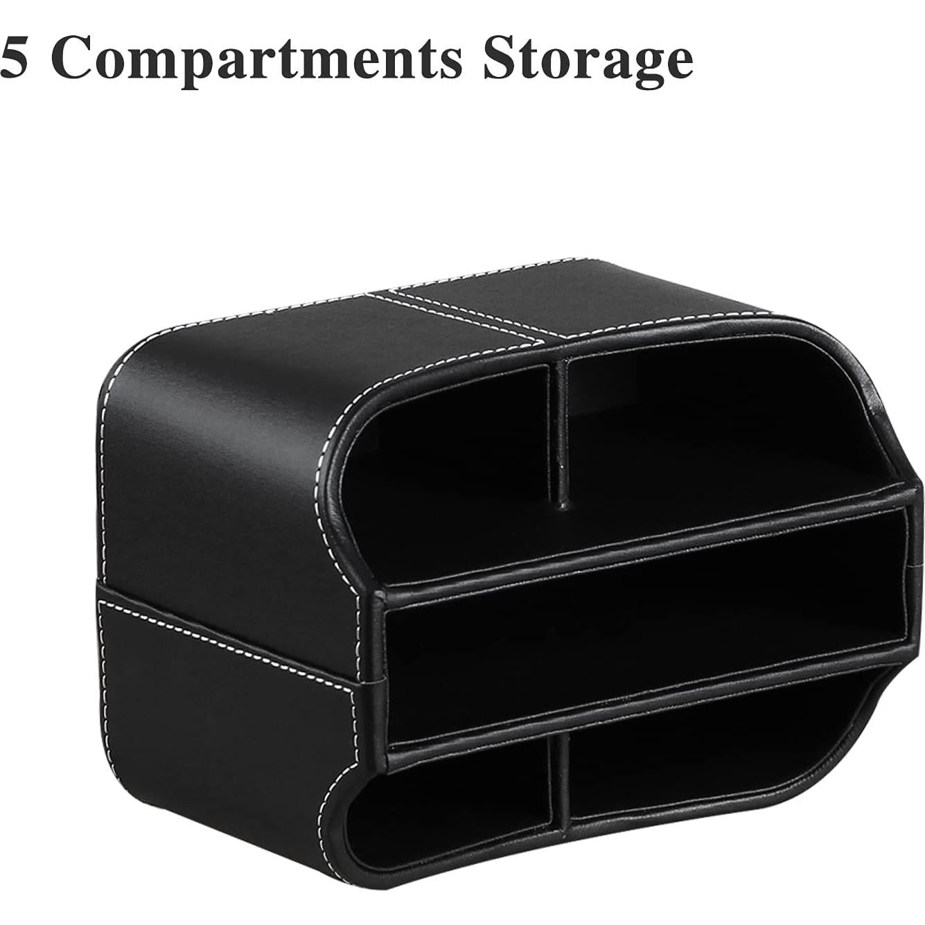 Soporte Organizador de Control Remoto YAPISHI, Cuero PU, 360°