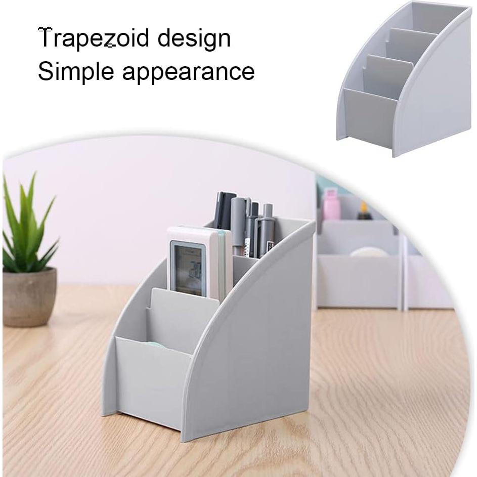 Organizador de Escritorio Trapezoidal XEERAANG Rojo Metálico
