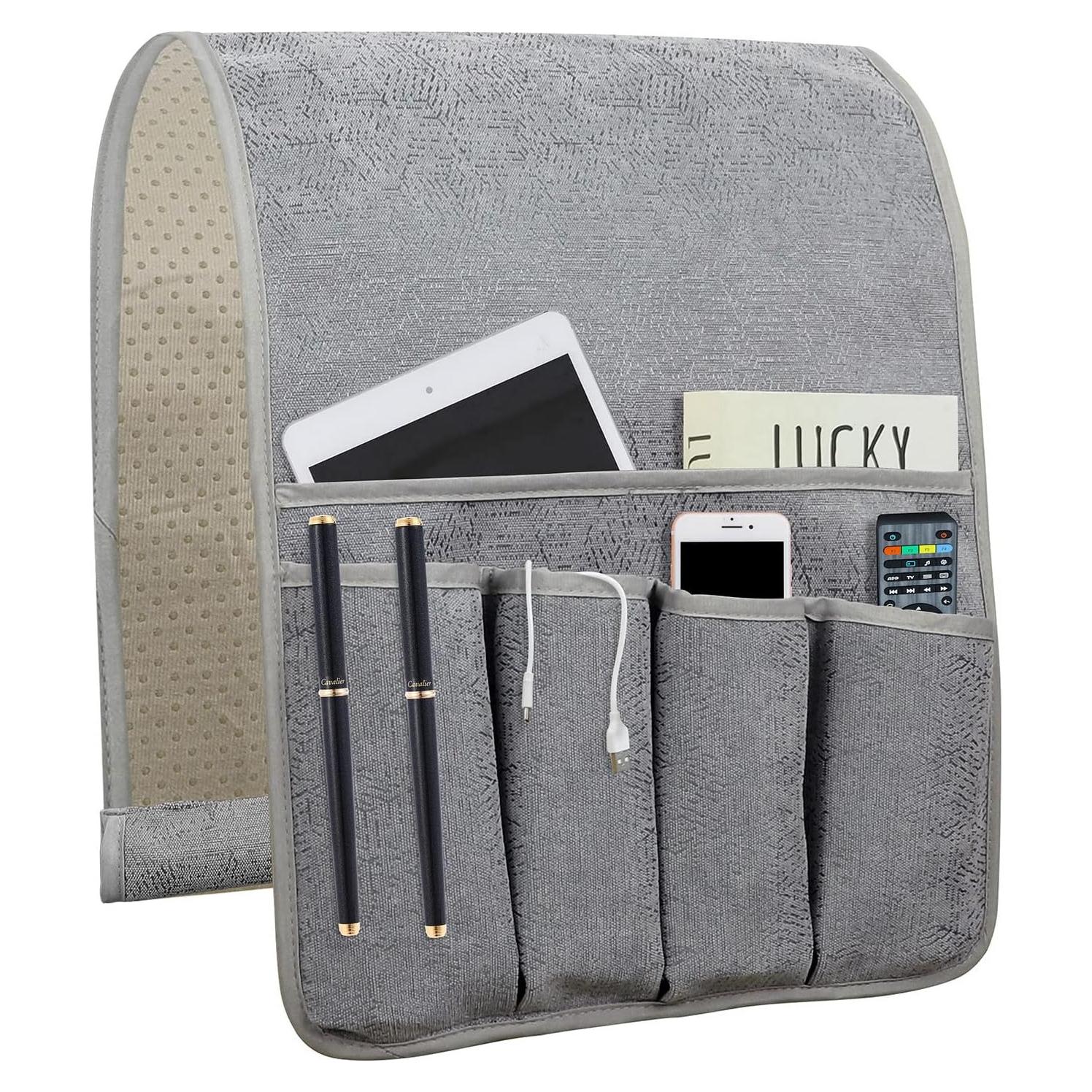 Organizador de Sofá Antideslizante NB 89x31.5 cm Gris