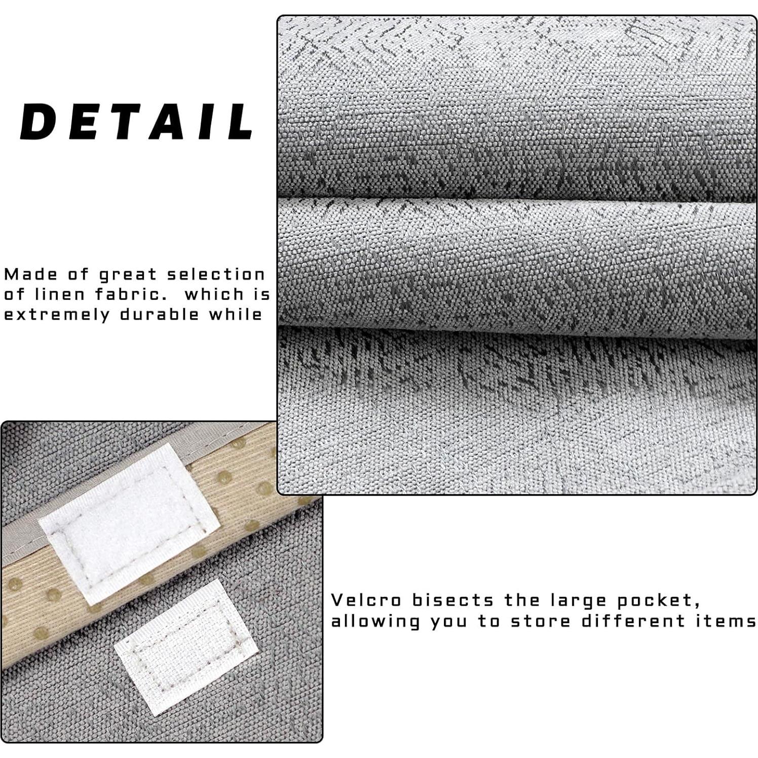 Organizador de Sofá Antideslizante NB 89x31.5 cm Gris