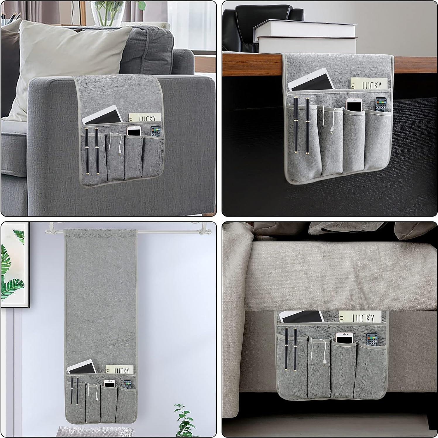 Organizador de Sofá Antideslizante NB 89x31.5 cm Gris