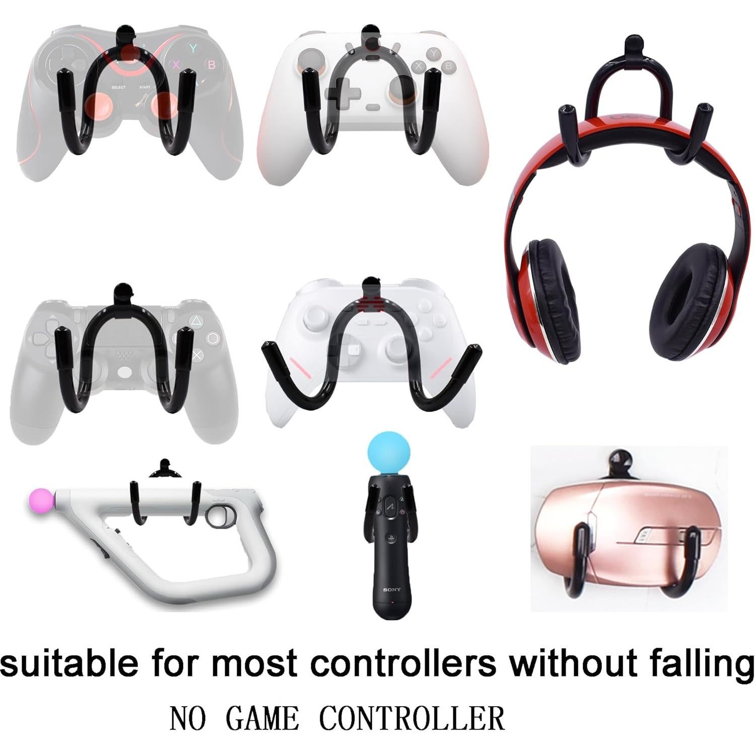 Organizador de Controladores de Juego YYST Soporte de Pared Negro