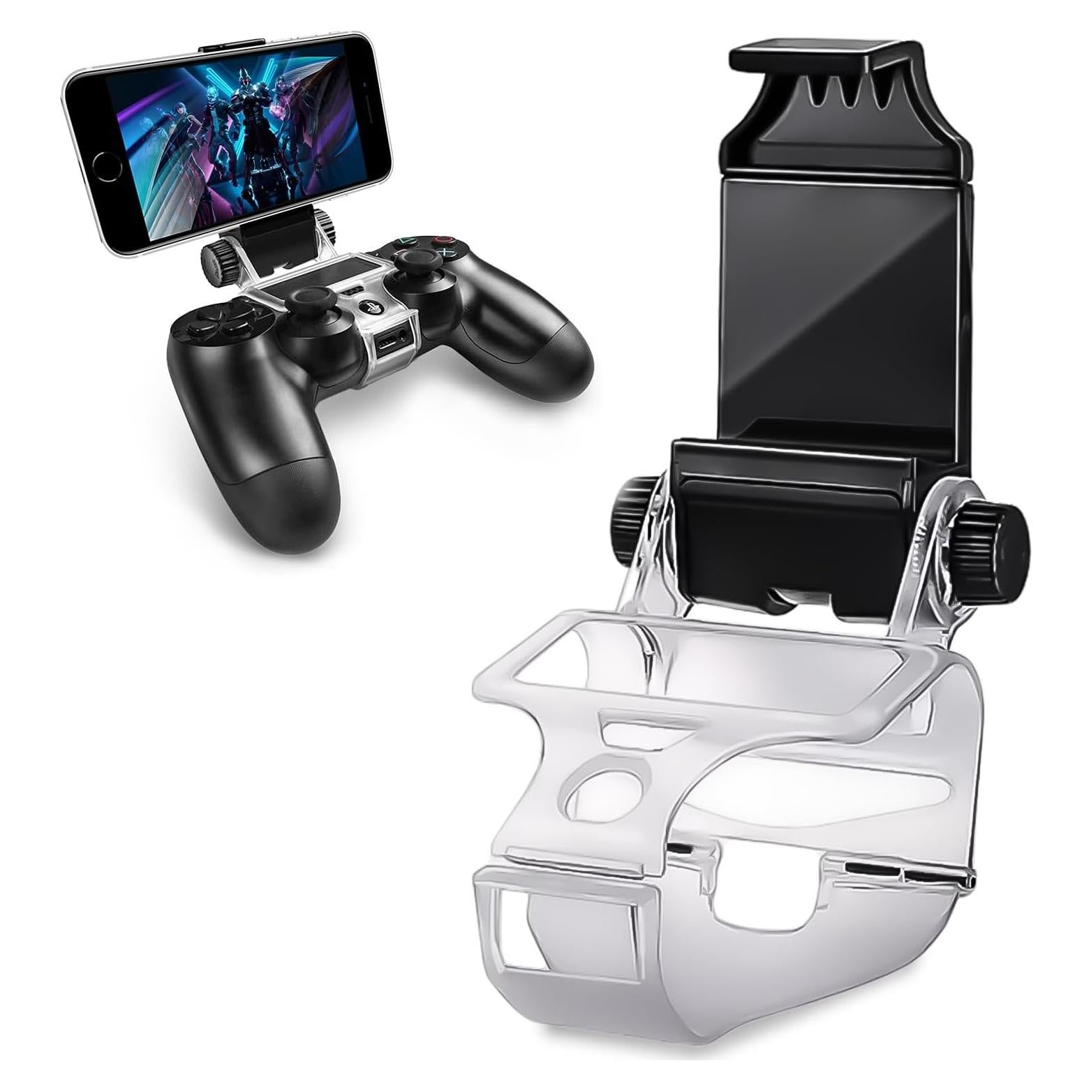 Soporte para Teléfono de Controlador PS4 ADZ - Clip Ajustable para Dualshock 4