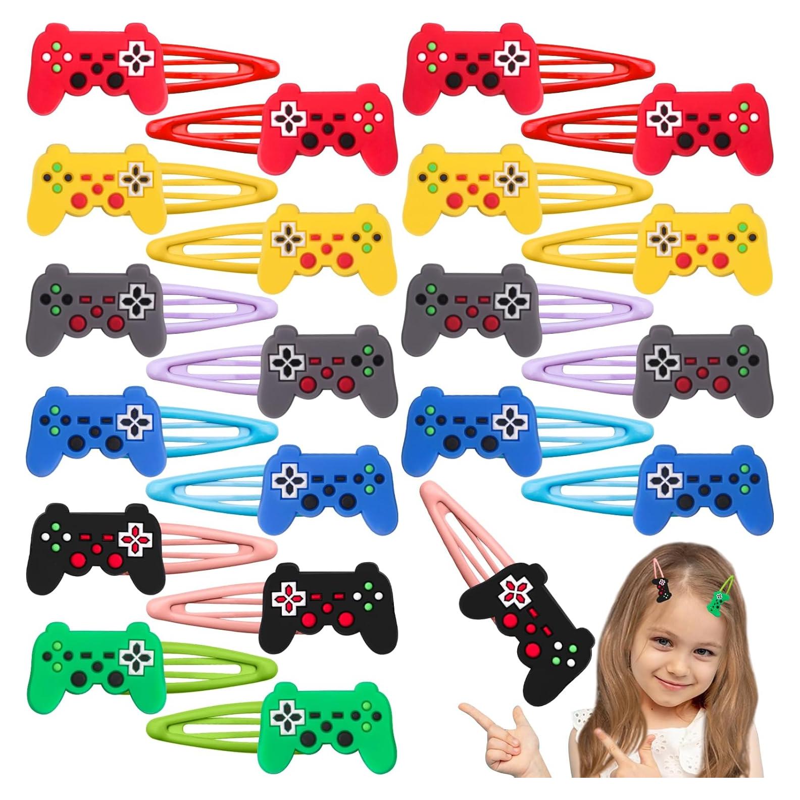 30 Clips para el Cabello de Videojuegos Alomois - Antideslizantes