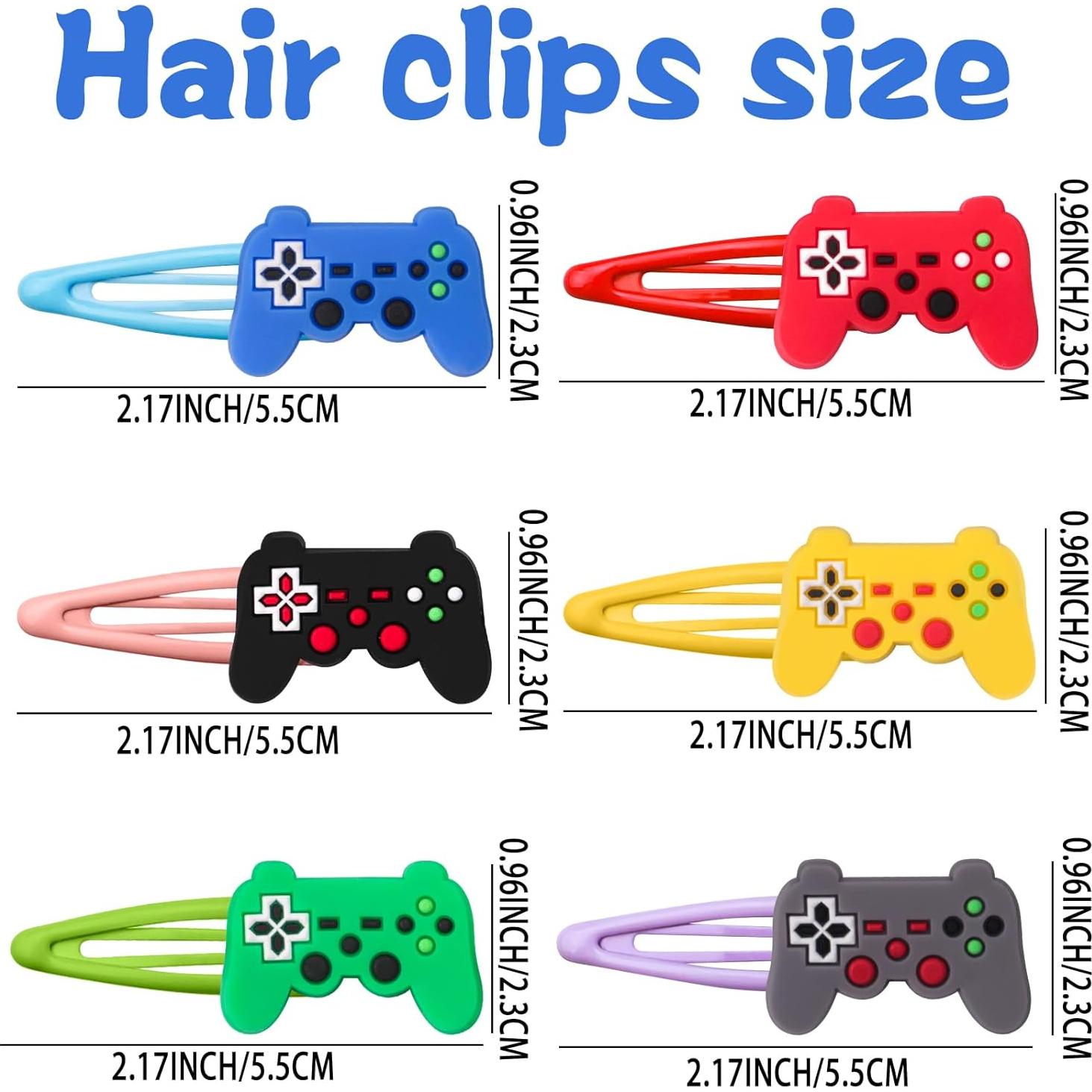 30 Clips para el Cabello de Videojuegos Alomois - Antideslizantes