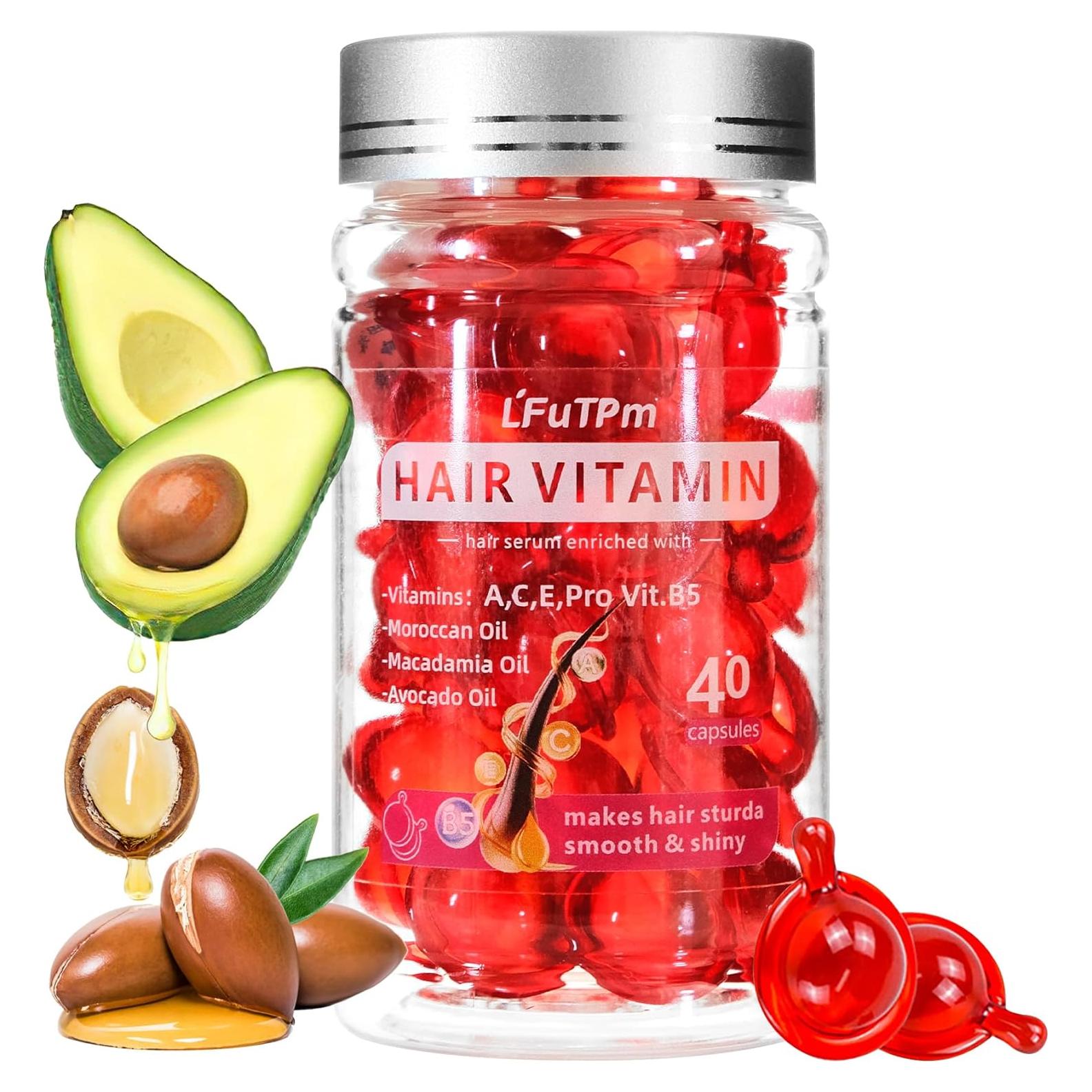 Suero Capilar LFuTPm 40 Cápsulas Vitaminas A, C, E, B5