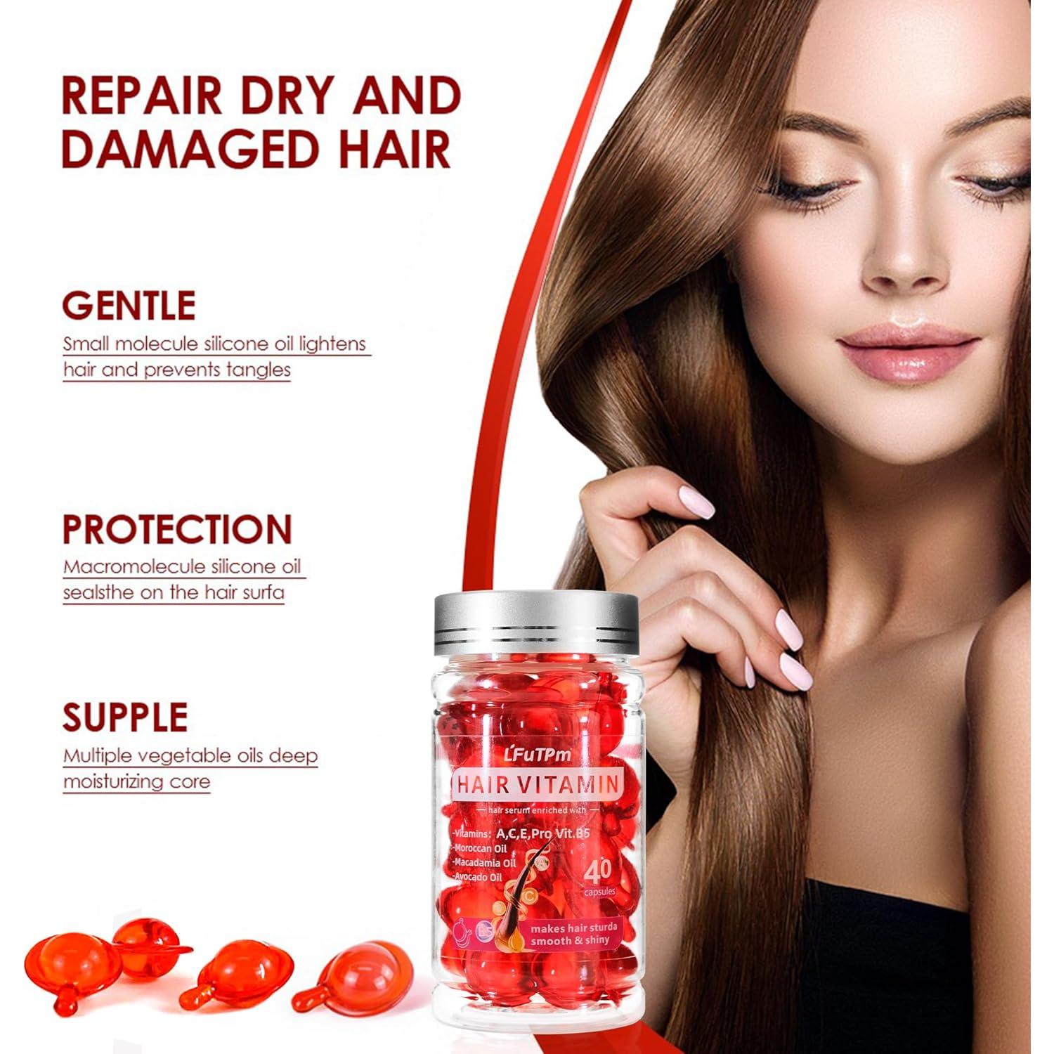 Suero Capilar LFuTPm 40 Cápsulas Vitaminas A, C, E, B5