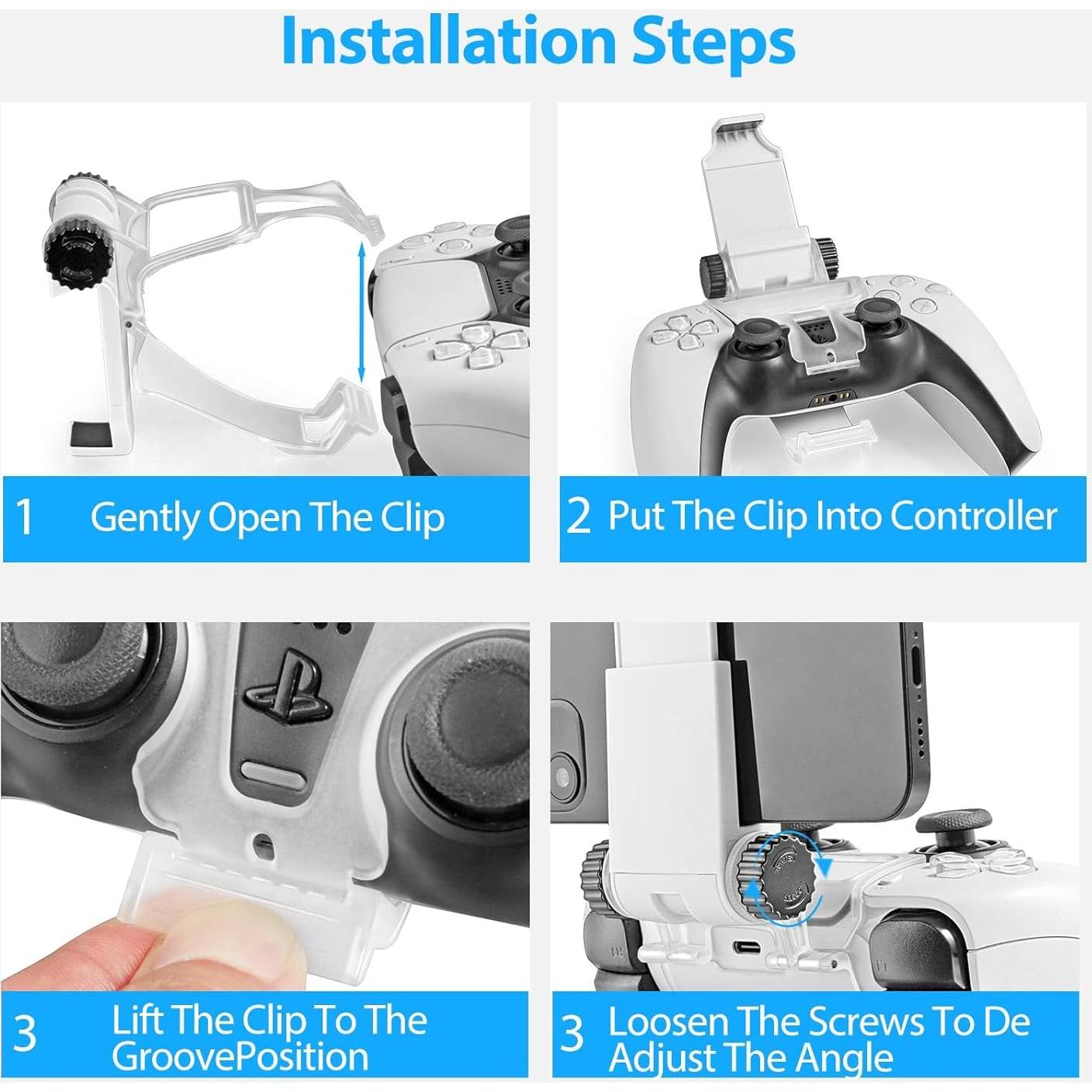 Soporte Clip para Teléfono ICESPRING PS5 Ajustable 0-270°