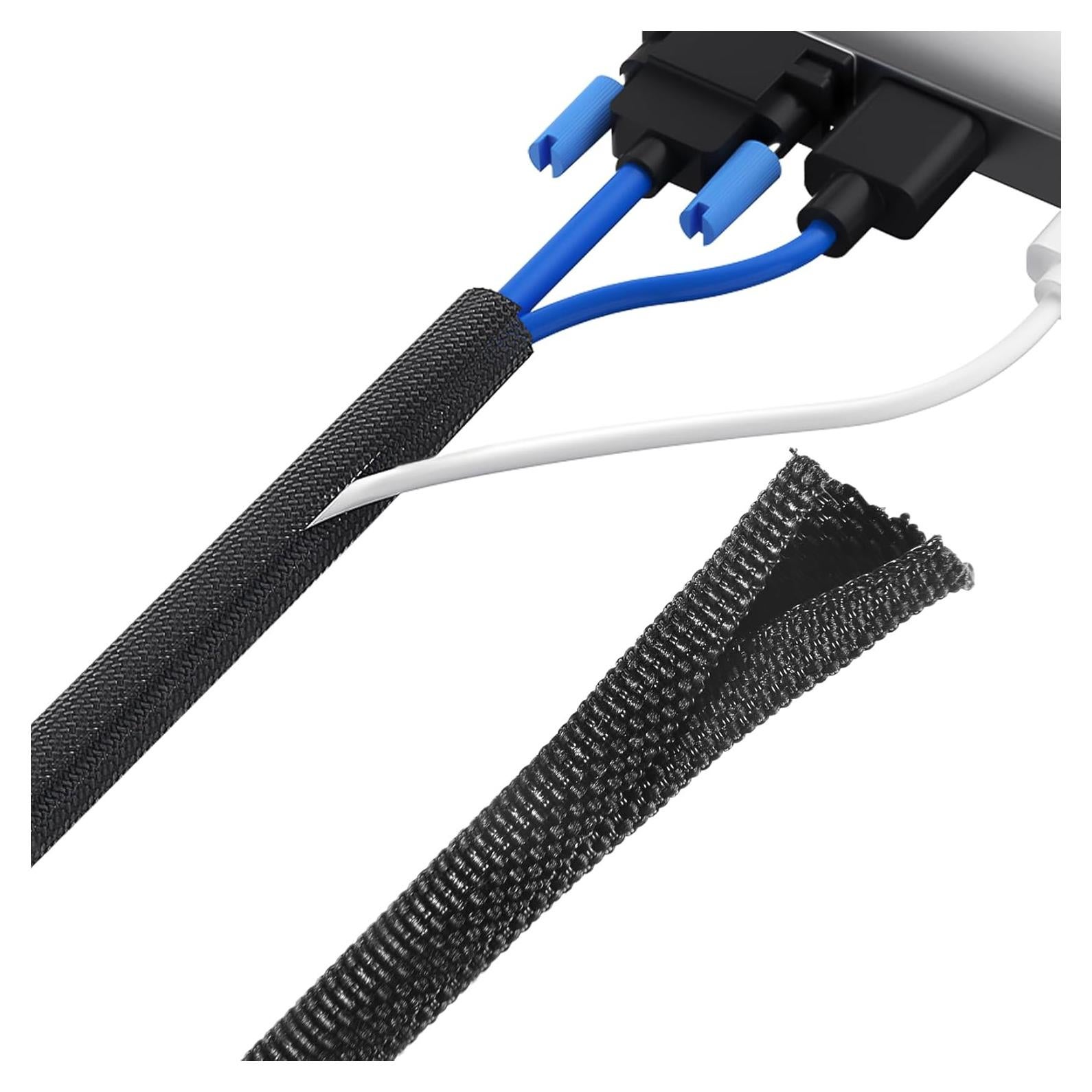 Protector de Cable 1/2" x 4.57m XHF - Manga Dividida Negra