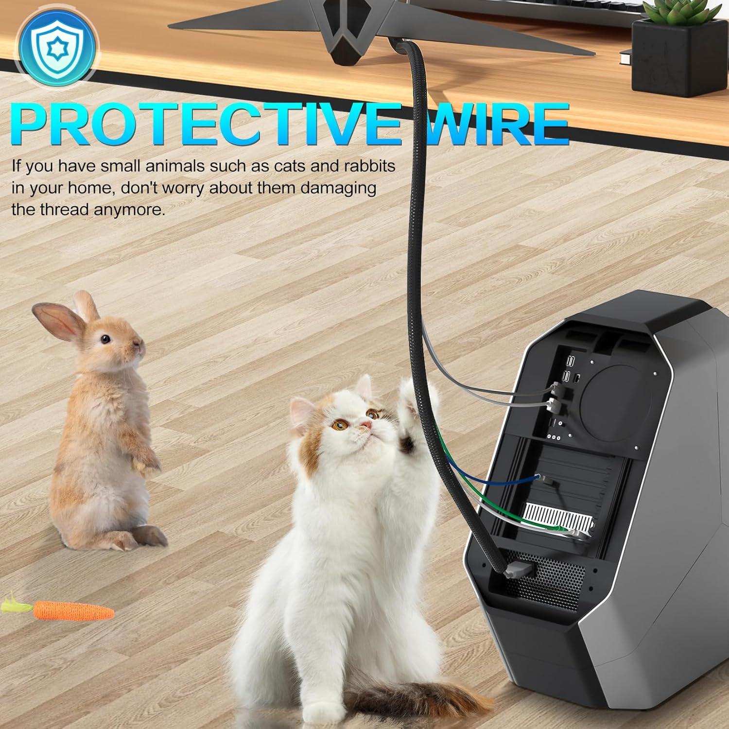 Protector de Cable 1/2" x 4.57m XHF - Manga Dividida Negra